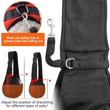 TOMKAS Small Dog Sling Carrier - Safety & Comfort in Style