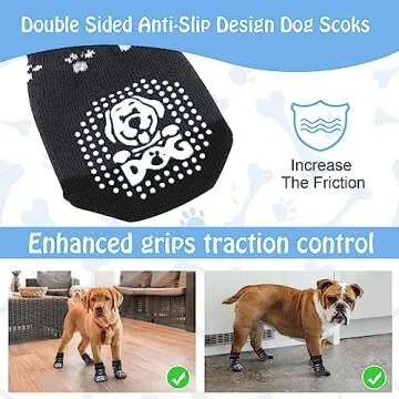 HUMLANJ Anti-Slip Dog Socks for All Breeds - Safety & Style