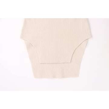 MISSACTIVER Sweetheart Neck Asymmetrical Knit Sweater