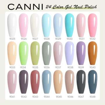 CANNI 30 Pcs Gel Nail Polish Set for Beautiful Nails