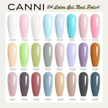 CANNI 30 Pcs Gel Nail Polish Set for Beautiful Nails