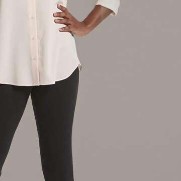 No nonsense Plus Classic Denim Leggings-Jeggings for Women with Real Back Pockets, High Waisted Stretch Jeans, Black, 3X