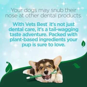 Vet's Best Vet’s Best Dog Toothbrush | Easy Teeth Cleaning for Dog Dental Care, Perfect for Dogs a...