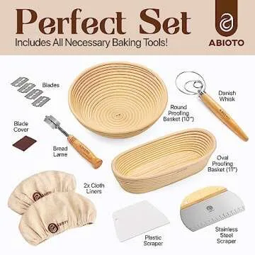 Complete Bread Baking Kit with Banneton and Tools