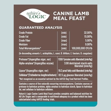 Nature's Logic Premium Lamb Dog Food for Allergies