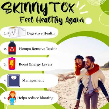 Skinnytox 15 Day Colon Cleanse Detox, Supports Healthy Bowel Movements Flushes Toxins, Boosts Energy...