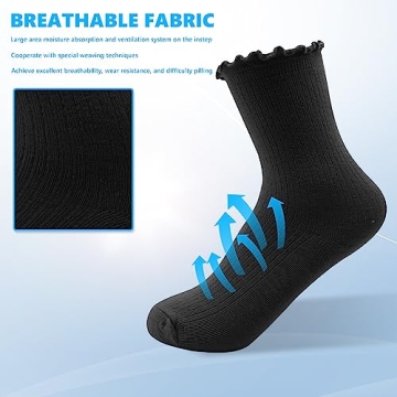 Dohia Women's Floral Cotton Ankle Socks for Casual Style