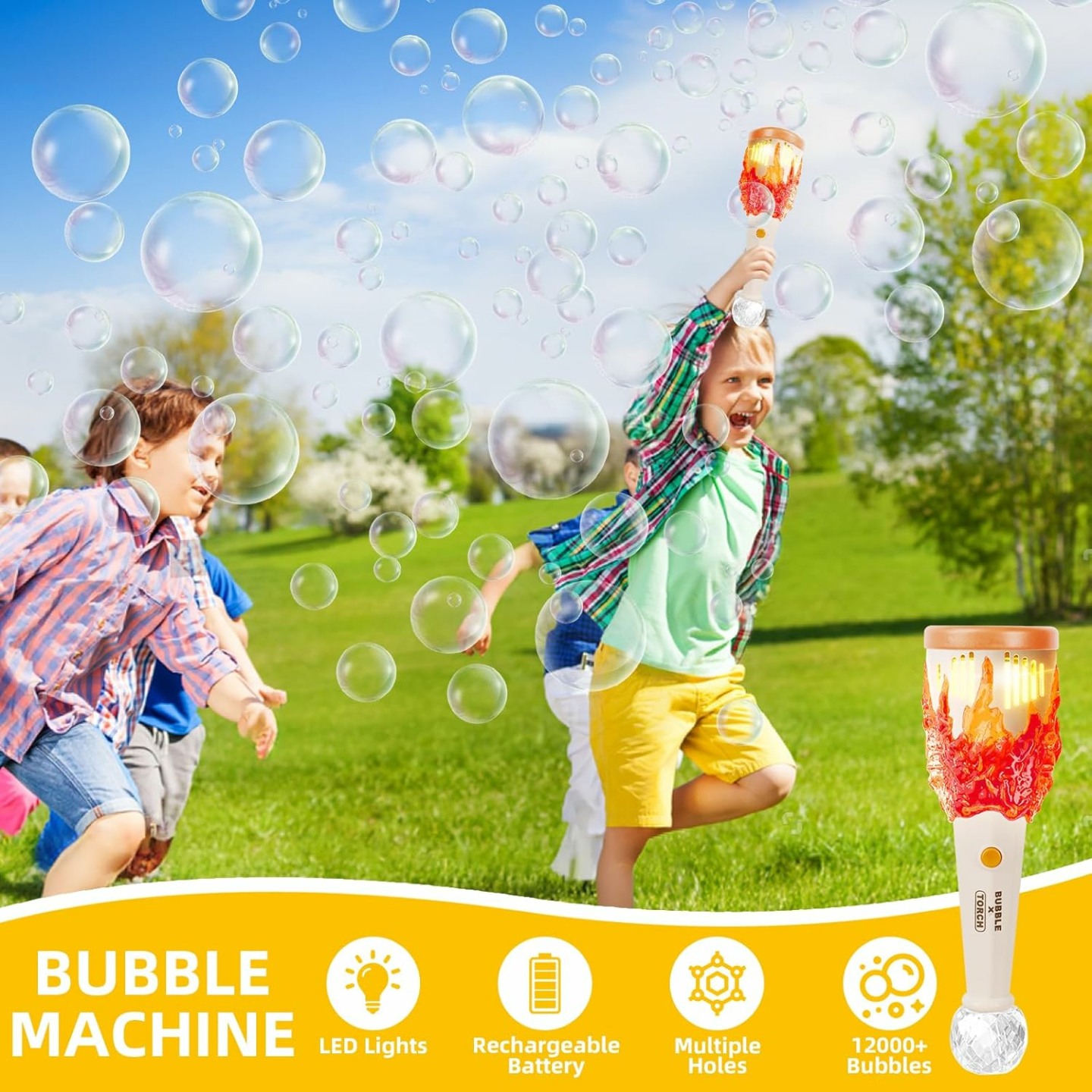 Kids Bubble Machine - 12000+ Bubbles per Minute!