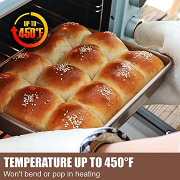 JOHO BAKING Deep Nonstick Baking Pans Set - Stylish Cookware