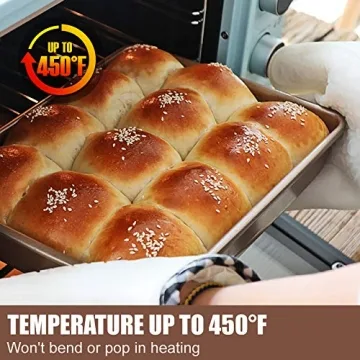 JOHO BAKING Deep Nonstick Baking Pans Set - Stylish Cookware