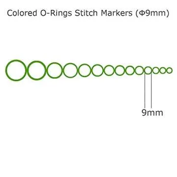 Colorful Iron O-Rings & Stitch Markers for Knitting
