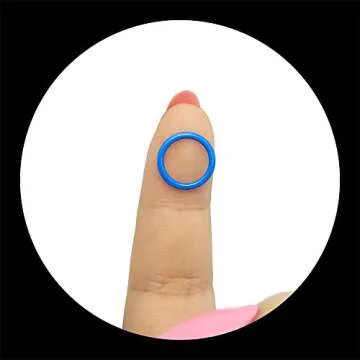 Colorful Iron O-Rings & Stitch Markers for Knitting