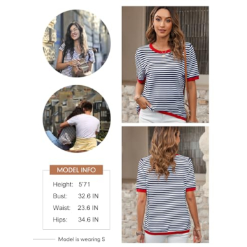 Trendy Dokotoo Women's Crewneck Casual Tops for Any Occasion