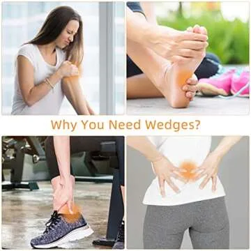 HarderWill 5 in 1 Yoga Wedge Blocks Set for Fitness