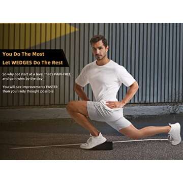 HarderWill 5 in 1 Yoga Wedge Blocks Set for Fitness