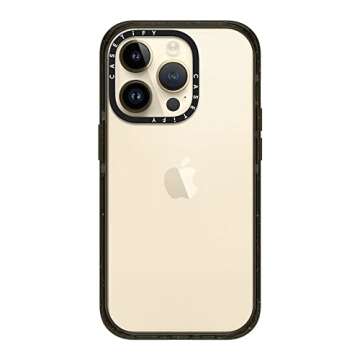Stylish CASETiFY Impact iPhone 14 Pro Case - Black