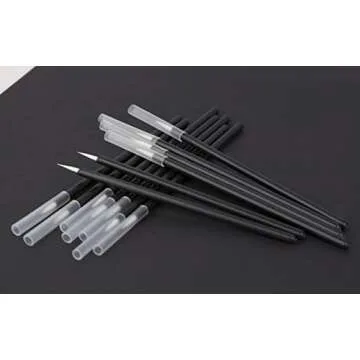 KOLAMOON 100 Pack Disposable Eyeliner Brushes Fine Point Applicator Makeup Eye Liner Wands Eyeliner Makeup Brushes
