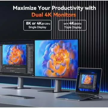 TobenONE USB-C Docking Station with 100W Charger