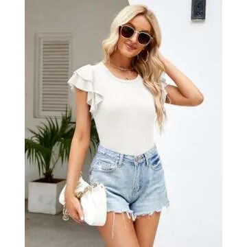 Stylish BINOVISOR Women's Ruffle Bodysuit for Every Occasion