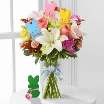 Colorful Wooden Bunny Decorations Set for Easter Festivities