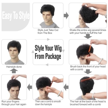STfantasy Men's Short Wigs for Cosplay and Parties - Natural Look