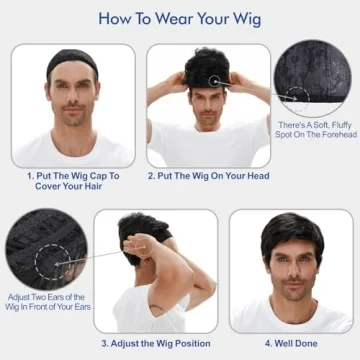 STfantasy Men's Short Wigs for Cosplay and Parties - Natural Look