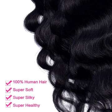 Premium Clip in Hair Extensions for Black Women 100% Human Hair
