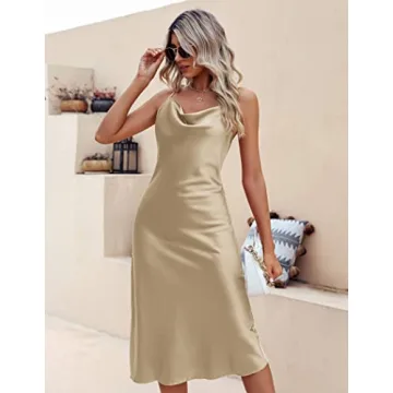 Ekouaer Women's Silk Pajamas Dress for Elegant Nights