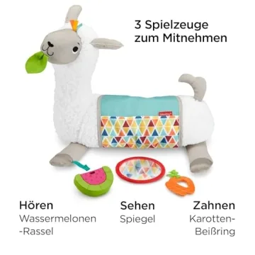Grow-with-Me Tummy Time Llama for Newborns and Toddlers