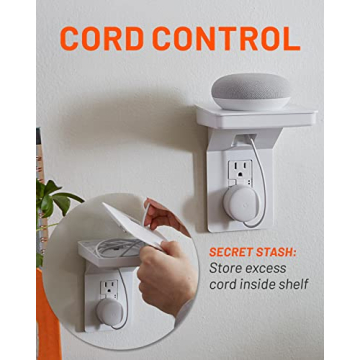 ECHOGEAR Outlet Shelf for Easy Home Organization