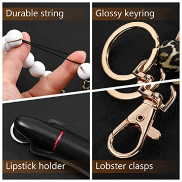 Weewooday Wristlet Bracelet Keychain Wallet Lipstick Holder