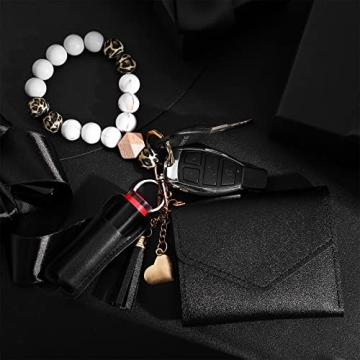 Weewooday Wristlet Bracelet Keychain Wallet Lipstick Holder