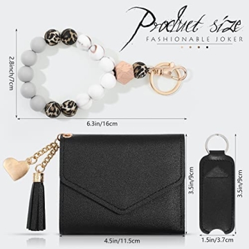 Weewooday Wristlet Bracelet Keychain Wallet Lipstick Holder