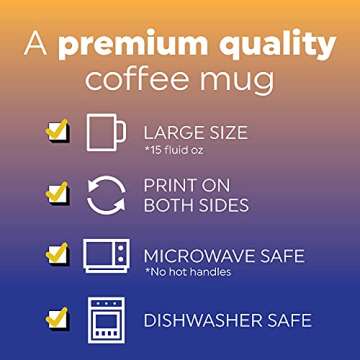 EPIC Goods Girl Dad Coffee Mug Large 15 oz for Men, Father's Day | Basketball Hoop, Sports Gifts for Dad from Daughter, Wife | Birthday, Baby Shower, KB Los Angeles Fan (Black - Purple/Gold)