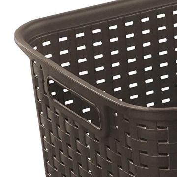 Sterilite Tall Plastic Weave Baskets for Home Organization 6-Pack
