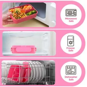 Jelife Kids Bento Lunch Box for School Meals