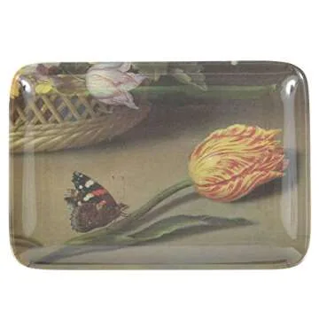 Thomas Paul Melamine Antwerp Floral Valet Tray - Stylish Appetizer Plate for Entertaining