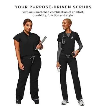 FIGS Kade Women's Cargo Scrub Pants - Black Petite