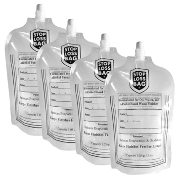 4 StopLossBags Pack - Transfer, Dispense, Mix, Preserve with Ease - Perfect for Woodworking Enthusia...