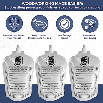 StopLossBags Pack for Wood Finishing - No Waste, Full Quality