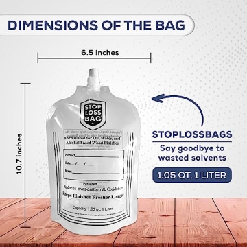 StopLossBags Pack for Wood Finishing - No Waste, Full Quality