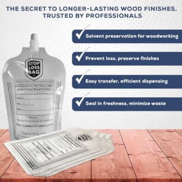 StopLossBags Pack for Wood Finishing - No Waste, Full Quality