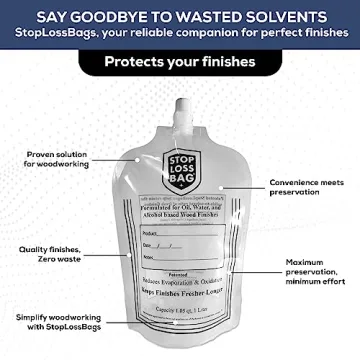 StopLossBags Pack for Wood Finishing - No Waste, Full Quality