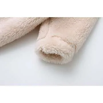 Cozy Baby Fleece Down Coat with Bear Ears for Winter