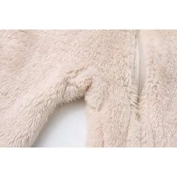 Cozy Baby Fleece Down Coat with Bear Ears for Winter
