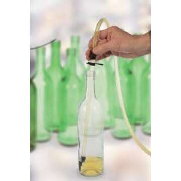 Fermtech Regular Deluxe Siphoning Kit, Regular Auto - Siphon, 24" Pro Wine Bottle Filler, Clamp and Tubing and 30" Brush.