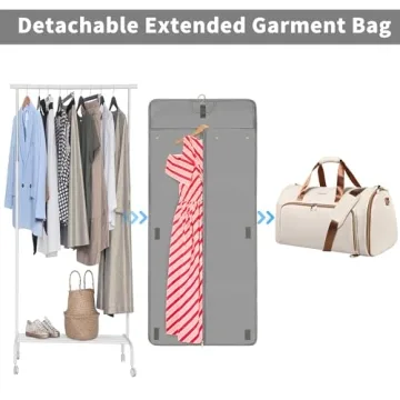 Convertible Garment Bag with Detachable Suit Bag Travel Essential