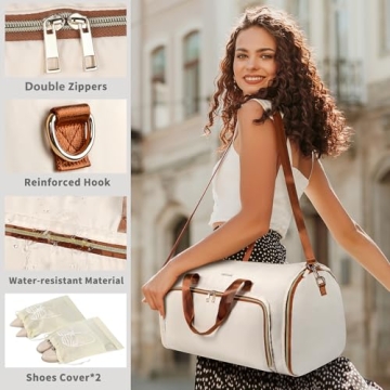 Convertible Garment Bag with Detachable Suit Bag Travel Essential