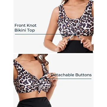 Stylish Summer Mae Maternity Ribbed Two-Piece Swimsuit