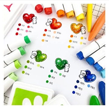 Ohuhu 320 Colors Alcohol Markers Dual-Tip Art Set